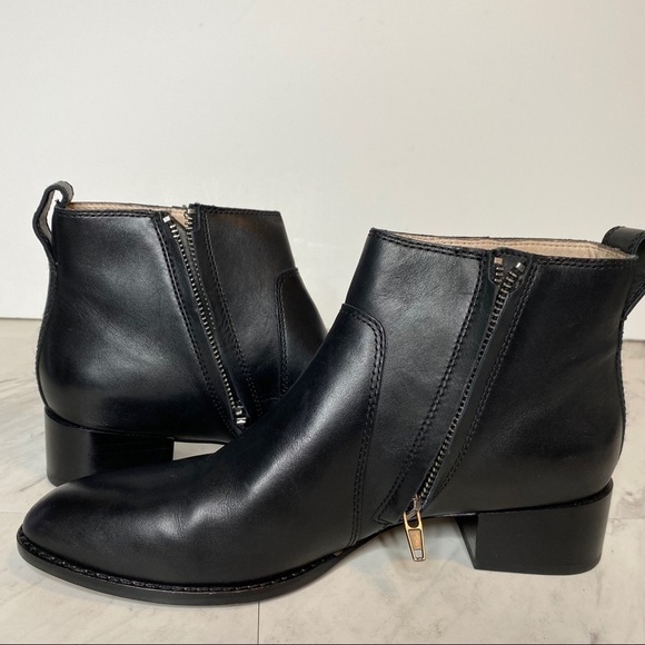 New! Madewell Camden Black Leather Ankle Bootie 7.5 - Picture 6 of 15